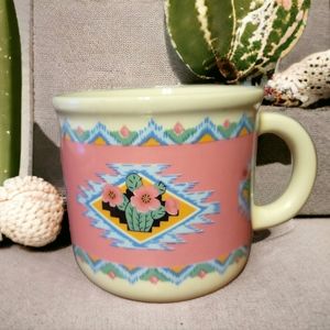 1 Vtg Cup Mug Sedona Spring Tabletops Unlimited Cactus Blooms Desert Coffee Tea